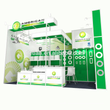 DeTIAN Angebot 3x6 benutzerdefinierte grüne Farbe Aluminium Messestand stehen mit der Idee von greenpower